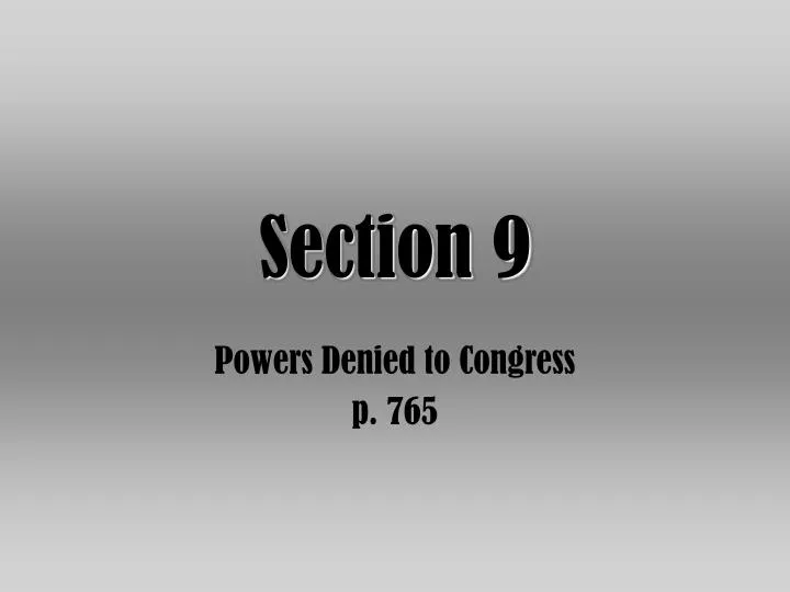 section 9