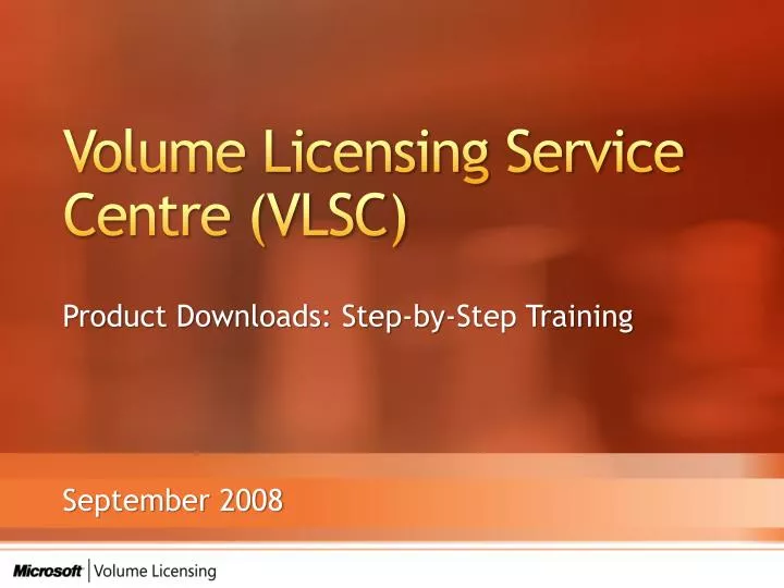 volume licensing service centre vlsc