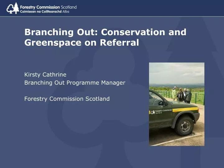 branching out conservation and greenspace on referral