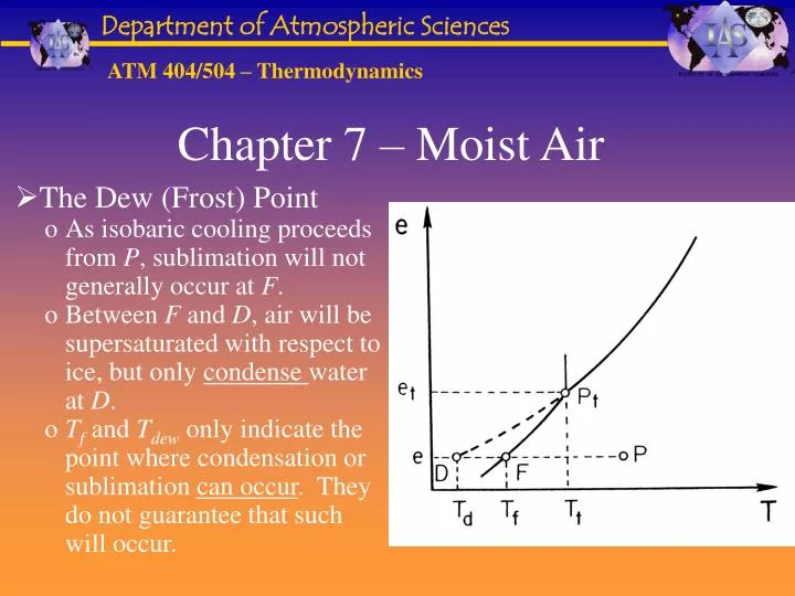 chapter 7 moist air