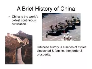 A Brief History of China