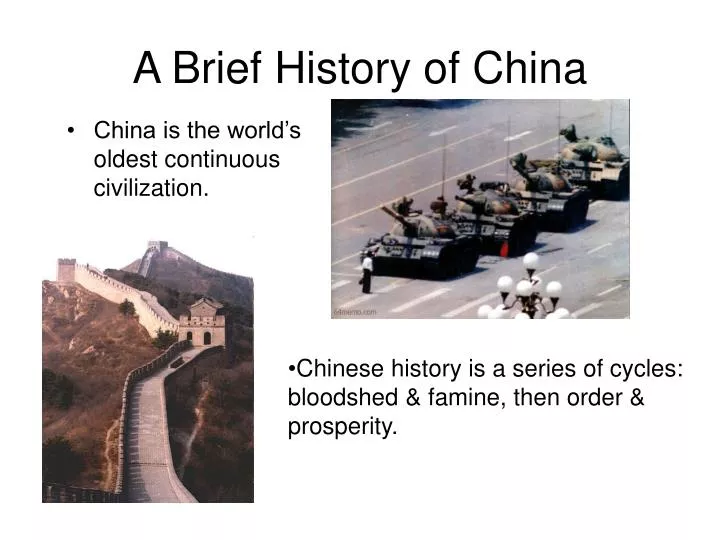 a brief history of china