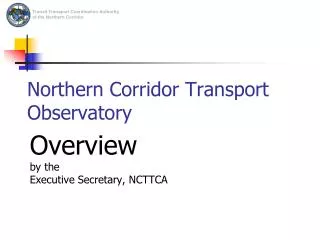 Northern Corridor Transport Observatory