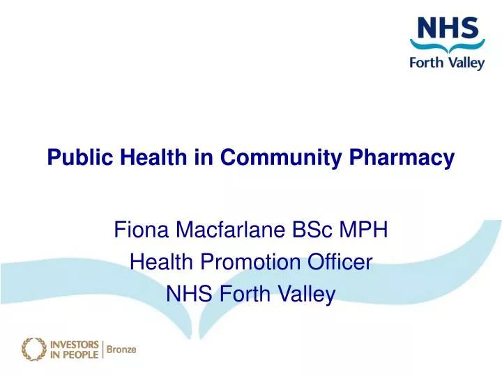 public health in community pharmacy