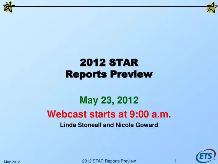 2012 star reports preview