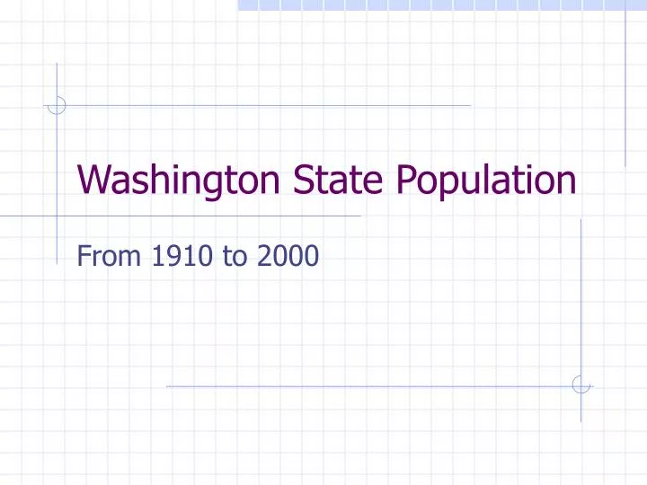 washington state population
