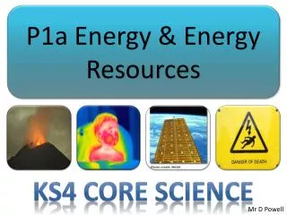 P1a Energy &amp; Energy Resources