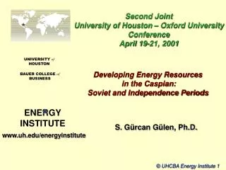 Developing Energy Resources in the Caspian: Soviet and Independence Periods