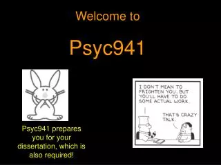 Welcome to Psyc941