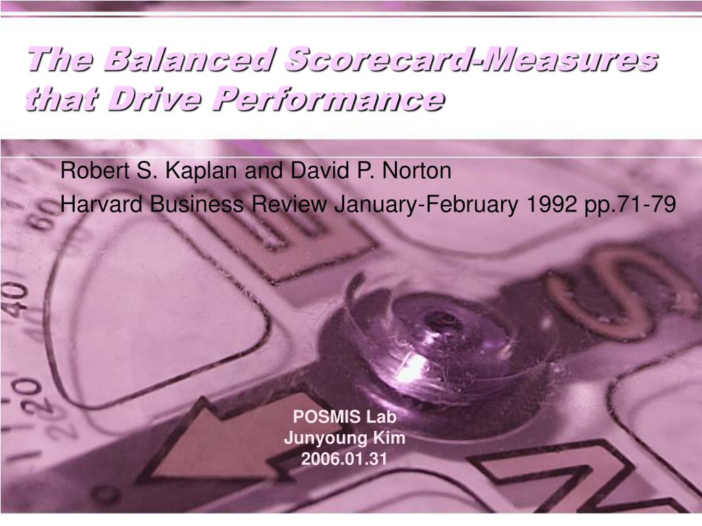 THE BALANCED SCORECARD MEASURES THAT DRIVE PERFORMANCE visual data 5