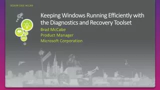 Keeping Windows Running Efficiently with the Diagnostics and Recovery Toolset