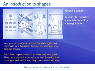 An introduction to shapes