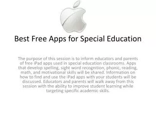 Best Free Apps for Special Education