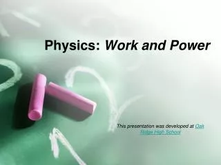 Physics: Work and Power