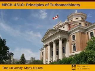 MECH-4310: Principles of Turbomachinery