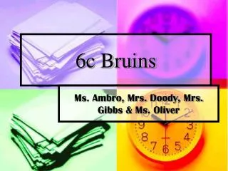 6c Bruins