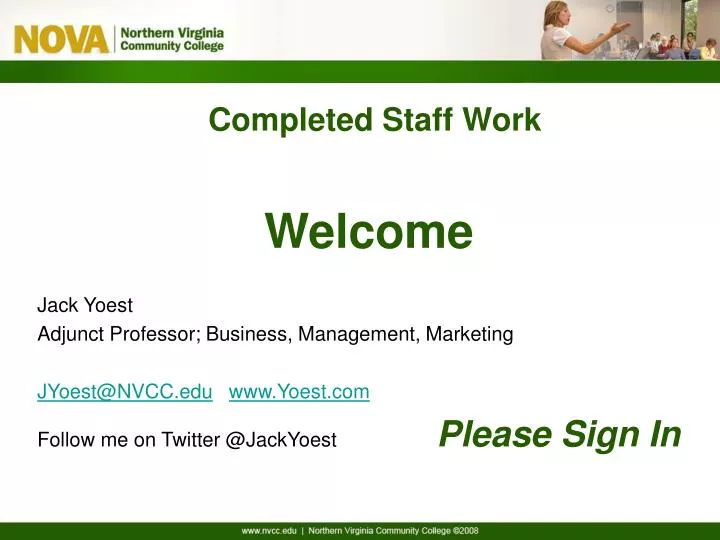 completed staff work