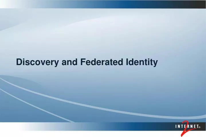discovery and federated identity