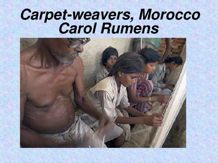 carpet weavers morocco