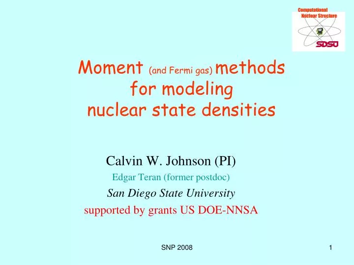 moment and fermi gas methods for modeling nuclear state densities