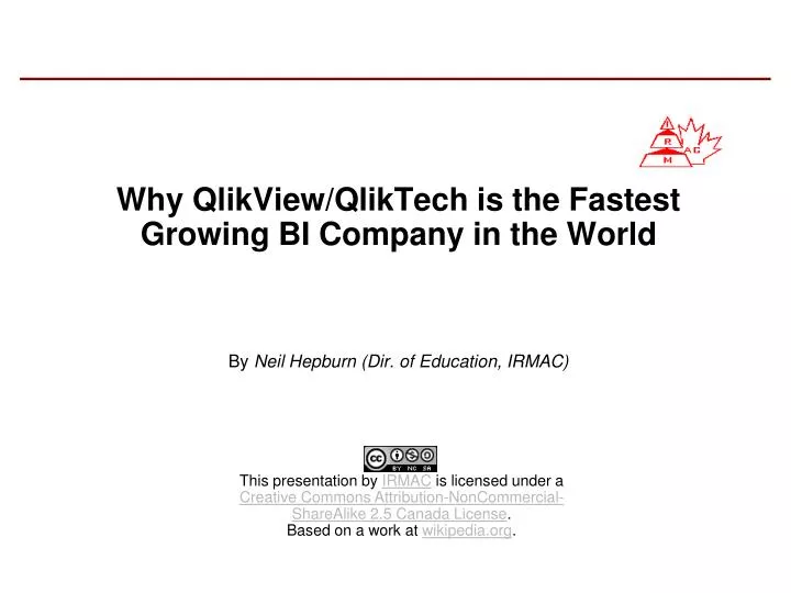 why qlikview qliktech is the fastest growing bi company in the world