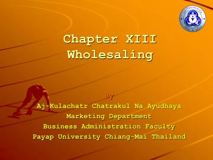 chapter xiii wholesaling