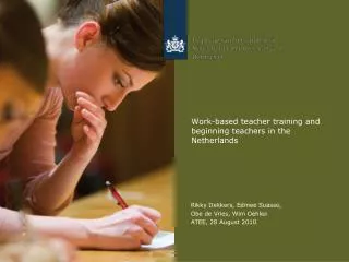 Work-based teacher training and beginning teachers in the Netherlands