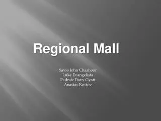 Regional Mall