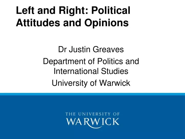 left and right political attitudes and opinions