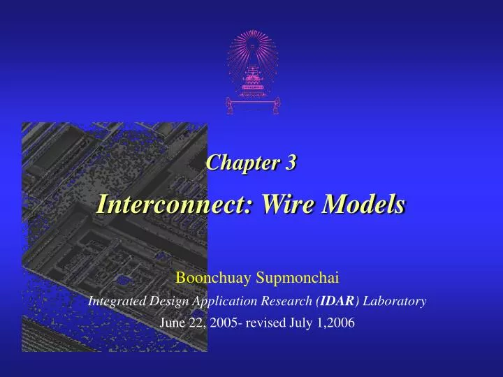chapter 3 interconnect wire models