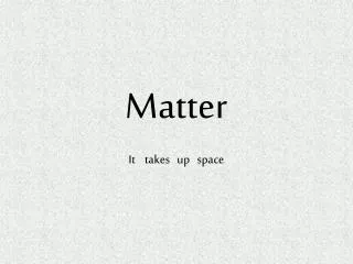 matter