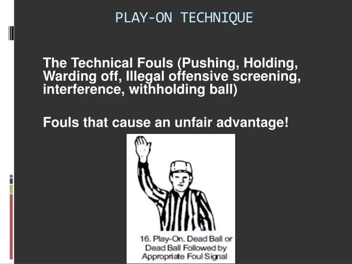 play on technique