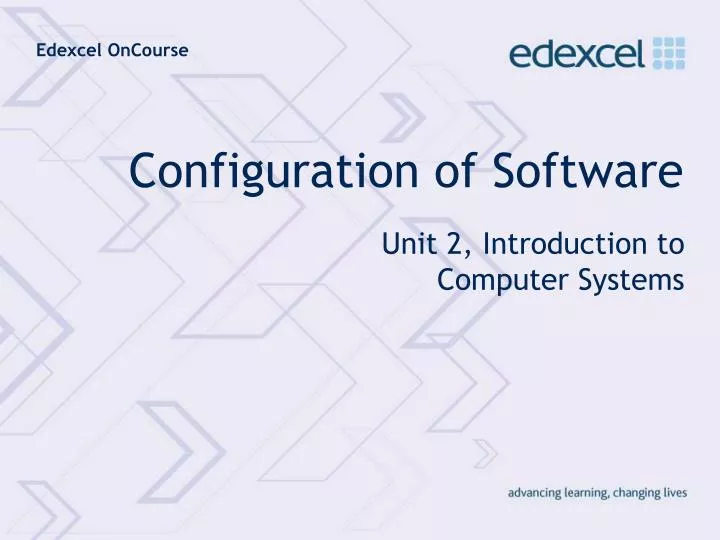 configuration of software