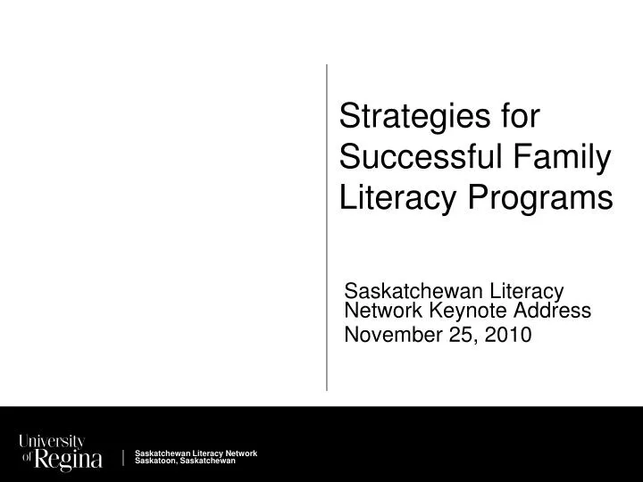 strategies for successful family literacy programs