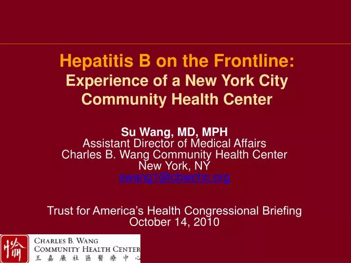 hepatitis b on the frontline experience of a new york city community health center