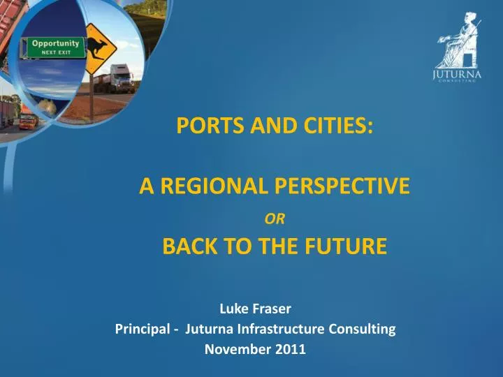 ports and cities a regional perspective or back to the future