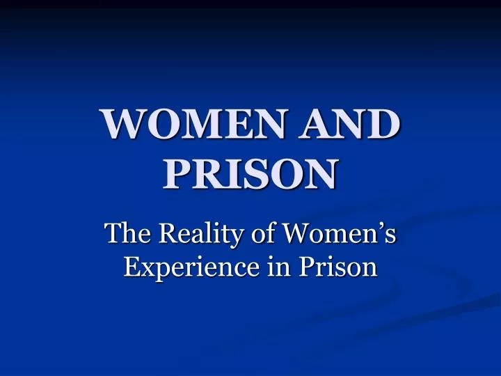 women and prison