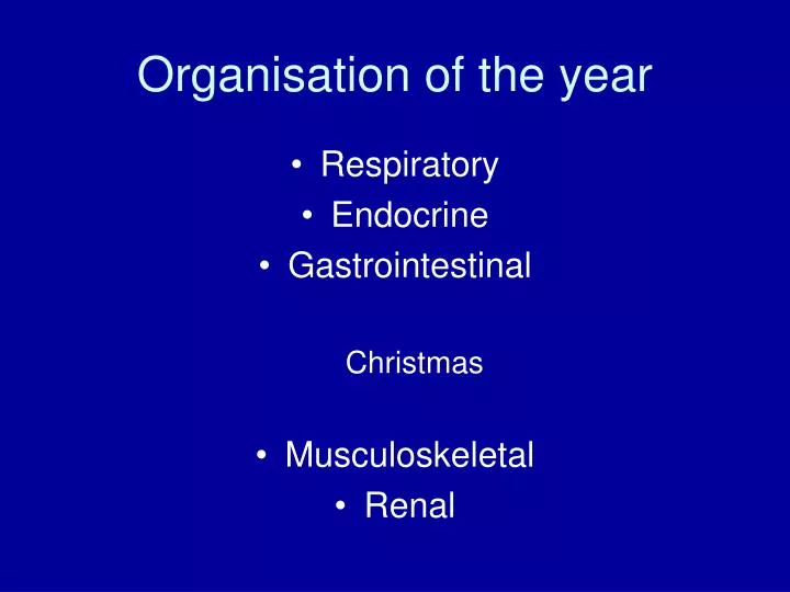 organisation of the year