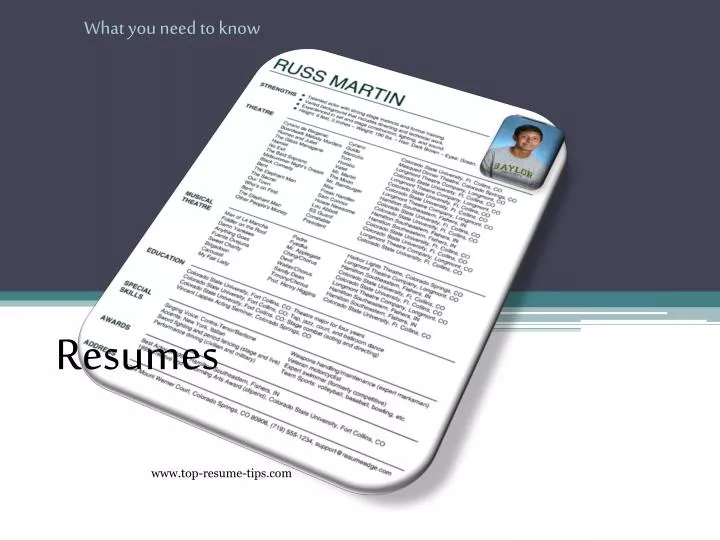 resumes