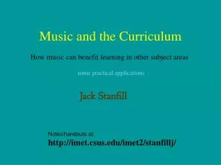 Music and the Curriculum
