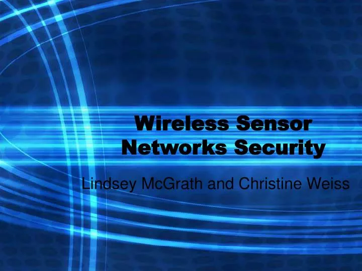 wireless sensor networks security