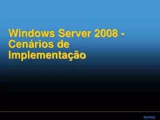 windows server 2008 cen rios de implementa o