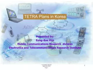 TETRA Plans in Korea
