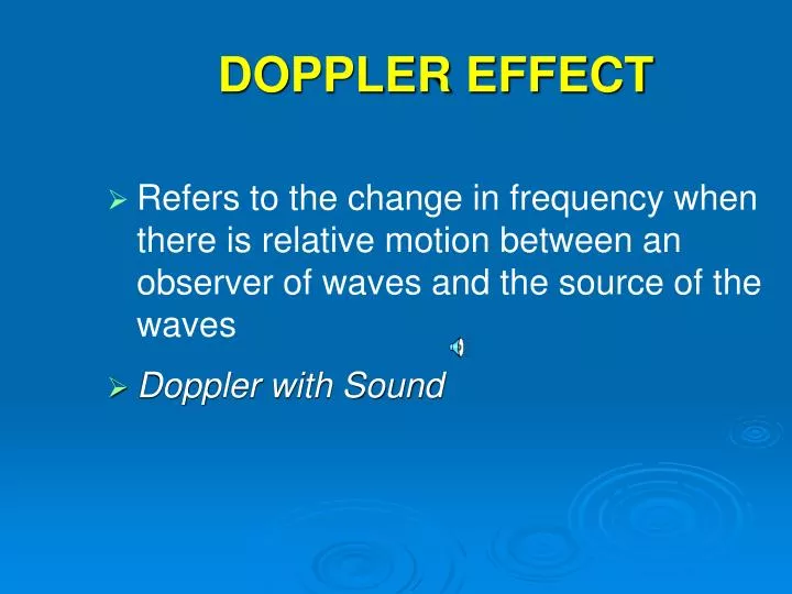 doppler effect