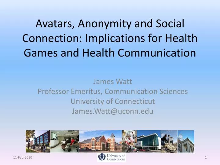 avatars anonymity and social connection implications for health games and health communication