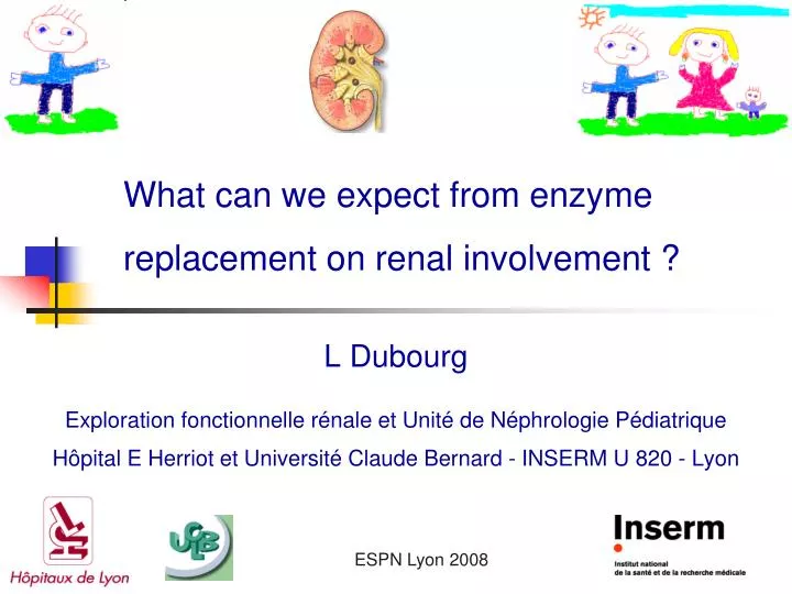 what can we expect from enzyme replacement on renal involvement