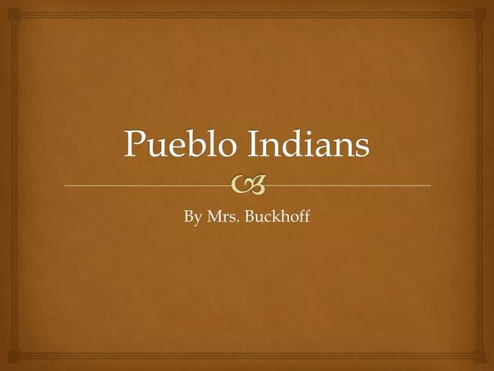 pueblo indians