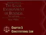 Chapter 5 Constitutional Law - slide 1