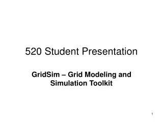 520 Student Presentation