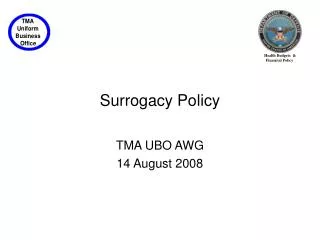 Surrogacy Policy